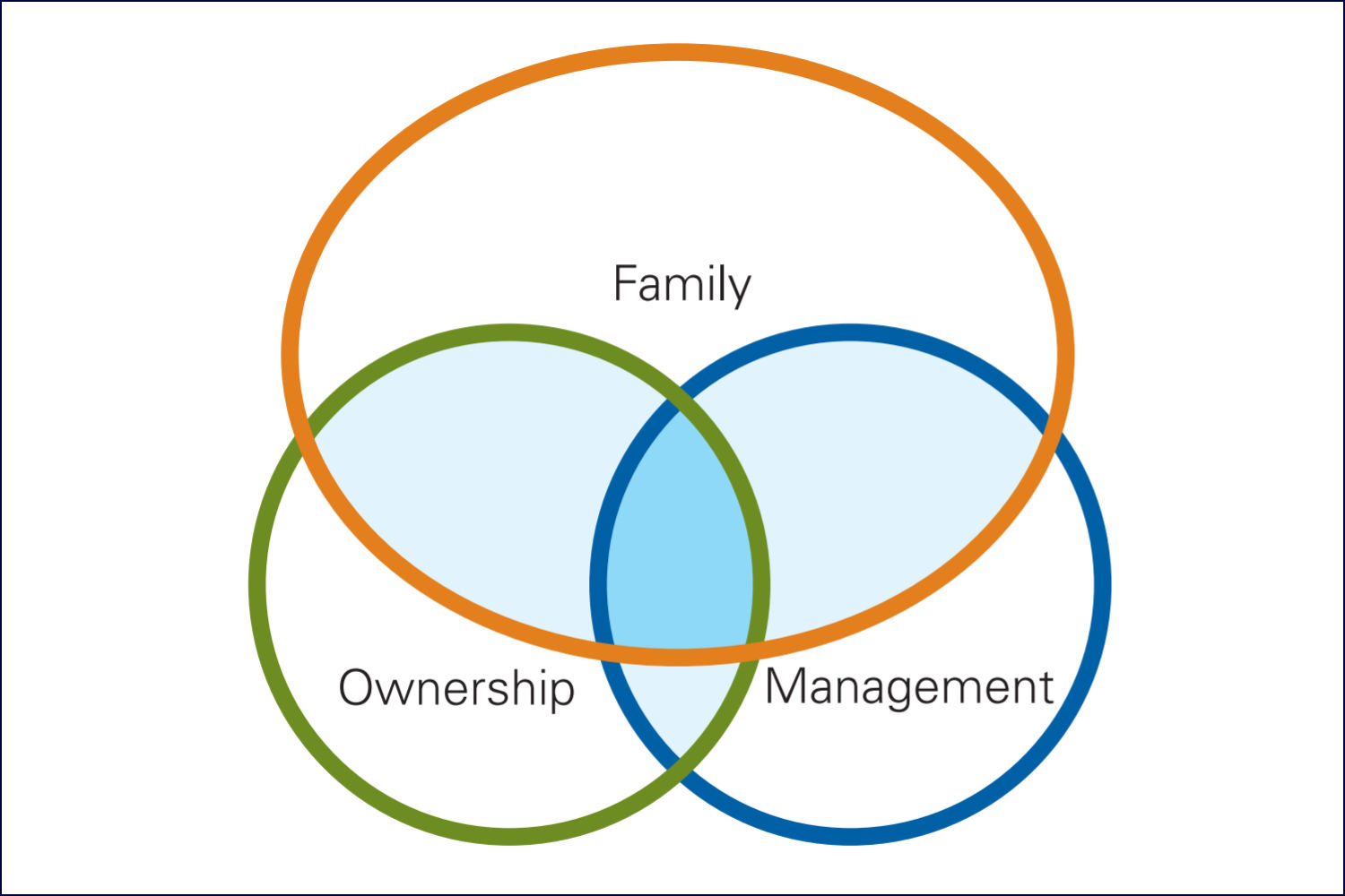 Family business succession venn