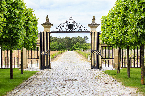Gated entrance to a British country estate