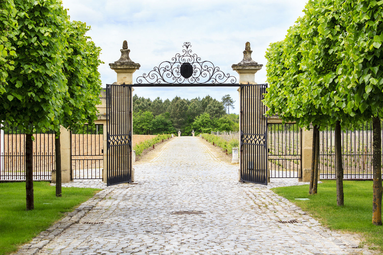 Gated entrance to a British country estate